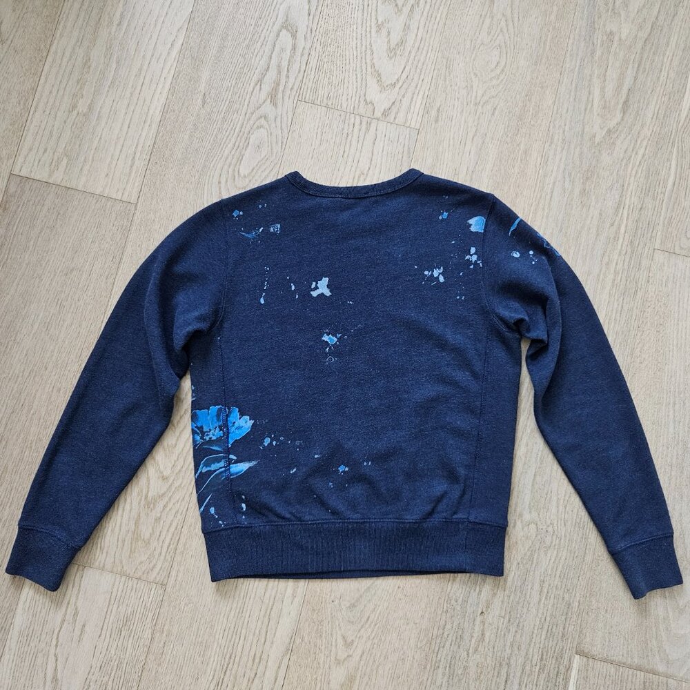 Polo Ralph Lauren Women’s Floral Crewneck Sweatshirt – Size SP, Blue - Picture 4 of 11
